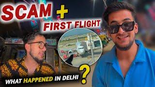 Our first flight️ Socha nhi tha delhi m aisa hoga