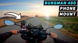 Suzuki Burgman 400 - Phone Mount Installation | Mitch's Scooter Stuff