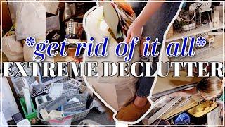 THROWING EVERYTHING OUT IN 2024 / Decluttering, Organizing, & Cleaning! Whole House Declutter