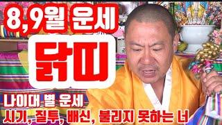 [띠별 운세] 8,9월 닭띠 운세 매매 금전 사업 연애 직업 이동 변화 일년 초 발원 각종 치성 전문 당진 무지개 동자 010 4659 8019 [띠별 운세] 8,9월 닭띠