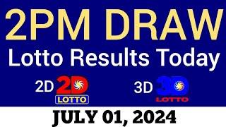 Lotto Result Today 2pm Draw July 1 2024 Swertres Ez2 PCSO Live Result