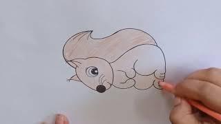 Paint a picture of an animal. What do you think this is?