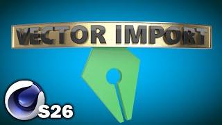 Cinema 4d S26: Vector Import (How to import an Ai file)