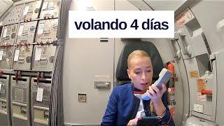 VLOG | VOLANDO 4 DÍAS | TRIPULANTE DE CABINA