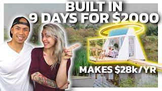 How she gets a 1300% ROI on a tiny floating A-Frame