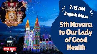 Live - English Mass - 5th Novena to Our lady of Good Health - Vailankani Shrine -  3 Sept 2024