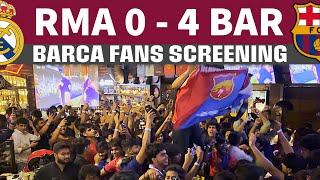 Never Ending Celebrations of Barca Fans | Real Madrid vs FC Barcelona Reaction