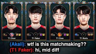 When Four T1 players get on the same Team in NA... *LANING VS FAKER*