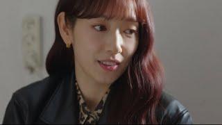 박신혜 커피색스타킹 팁토 stocking tiptoe