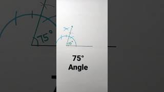 75 degree angle with compass | 75° Angle Construction