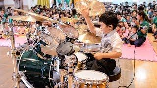 6 y/o Drummer's Concert at a Nursery school