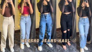 MEESHO JEANS HAUL| 6 Trendy & Affordable jeans | college wear 