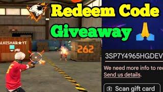 Free Fire Live Giveaway  Redeem Code through points