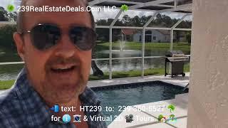 Lakefront Pool Home For Sale Tour of 196 Sabal Lake Dr Naples FL 34104 239RealEstateDeals.Com LLC 