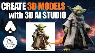 Create 3D Models 100x Faster Than Ever Before! (3D AI Studio)