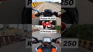 Bajaj Pulsar N 250 Vs KTM Duke 250  Gear Challenge #shorts #duke250