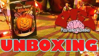 GHOST HUNTERS: WITCHES UNBOXING - Pizza Games and Zombies