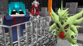 Fui PRESO na CAVERNA POKÉMON no MINECRAFT PIXELMON