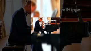 Prince William and Lilibet play the Piano #piano #pianomusic #princewilliam #charlotte #music