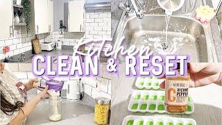 KITCHEN CLEAN & RESET | LAUNDRY | + HEALTHY RECIPE 