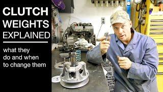 Clutch weights explained. Snowmobile.