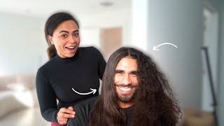 Straightened my Husbands Hair | Get to know him