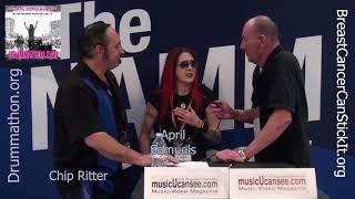 April & Chip - Drummathon.org - #NAMMShow Interview - musicUcansee.com