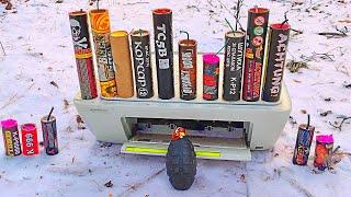 BIG FIRECRACKERS vs PRINTER / COPY MACHINEКОРСАР 12 vs ПРИНТЕРВЗОРВАЛ САЛЮТ В ПРИНТЕРЕТОП 20