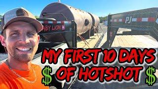 FINALLY! HOW MUCH I MADE IN MY FIRST TWO WEEKS | EPISODE 12 | HOT SHOT TRUCKING