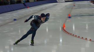 Jordan Stolz wins 500m US National championships 2025 ( 34.21 seconds )