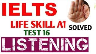 A1 Listening | A1 Listening with Question & Answers |A1 listening test 16