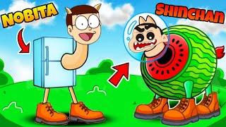 Shinchan And Nobita Kill Brainrot Army  | Shinchan And Nobita Game | Funny Game |