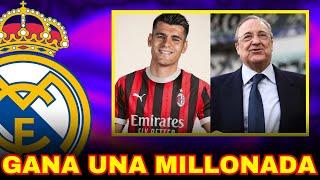 LA FIRMA DE MORATA CON EL MILAN, EL NEGOCIO DE FLORENTINO EL MADRID GANA UNA MILLONADA