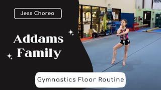 Addams Family | Cute Gymnastics Floor Routine | Jess Choreo