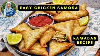 Easy Chicken Samosa Recipe | #RamadanRecipe | Indian Cooking | Cook with Anisagrams #recipes