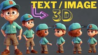 Turn Any Text/Image to High Quality 3D Assets in Seconds | AI 3D Modeling