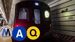 MTA NYCT: (A) & (Q) Trains Action at 86 Street 2nd Avenue