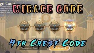 Mirage Code - 4th Chest Code | MLA Gameplay