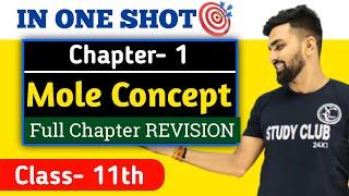 One Shot Mole concept Class 11 || Mole concept in One shot || Chapter 1 || Easy Tricks PYQS Covered