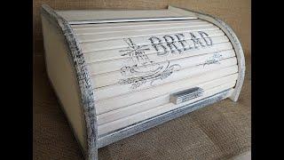 Unique large wooden handmade white BREAD BOX, BREAD Bin, Breadbox available at old24.com gallery