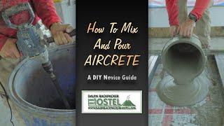 Precast Aircrete/Foam Concrete Panels - How To Mix and Pour