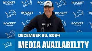 Detroit Lions assistant coaches meet with the media | December 26, 2024