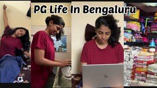 A Day In PG  || PG Life In Bangalore || Daily Routine || PG Life ‍️|| VibeVithVidhya
