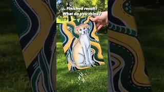 Trust the Process! #dogpainting #popart #petportrait #funkyart #groovy