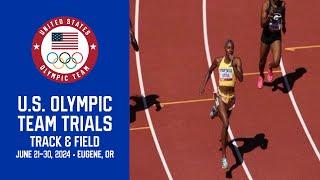 U S TRAILS OLYMPICS WOMEN 400M HEAT 3 ROUND 1 REACTION