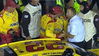 Joey Logano Frustrated, Throttles Up on Pit-Lane... Officials Furious