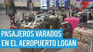 Pasajeros siguen varados en el aeropuerto Logan tras fallo informático