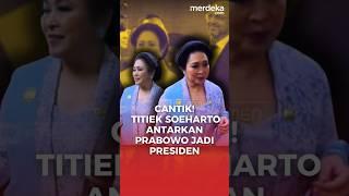 Anggun dan Cantik! Titiek Hadir Pelantikan Prabowo Jadi Presiden Ke-8 #merdekadotcom