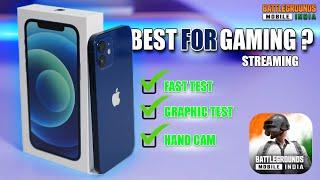 WORTH For GAMING?  - iPhone 12 BGMI Test in 2023 | iPhone 12 BGMI Handcam Gameplay 2023