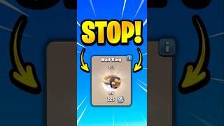 Should You Buy and Sell Wall Rings for Gems?! #coc #clashofclans #cocupdate